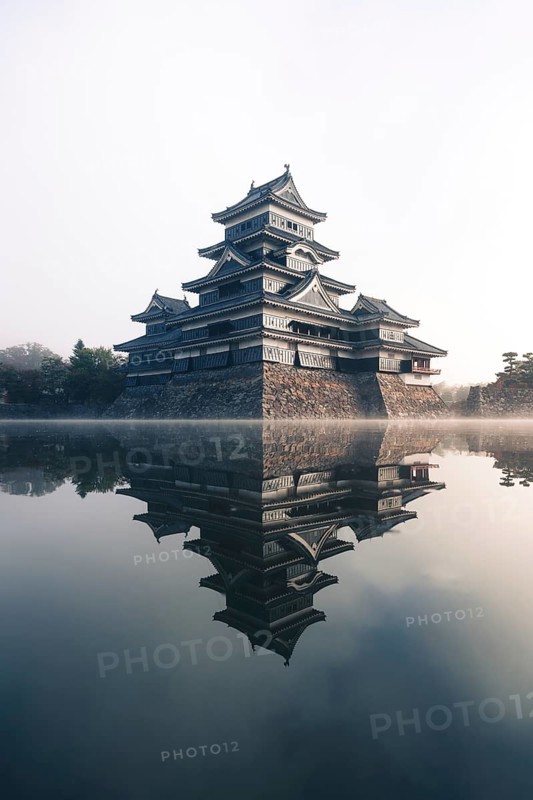 Matsumoto Castle at sunrise
