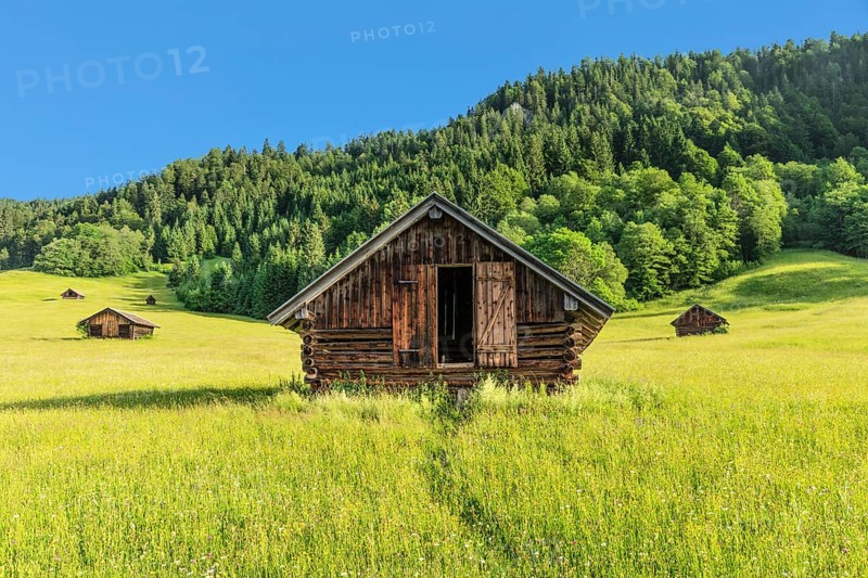 Hay barns at Geroldsee