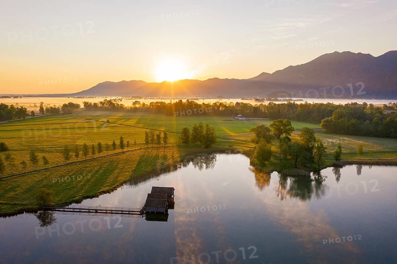 Sunrise at Lake Kochel