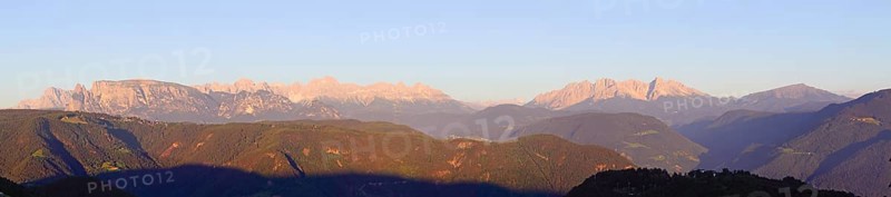 Mountain panorama of the Dolomites with Sciliar