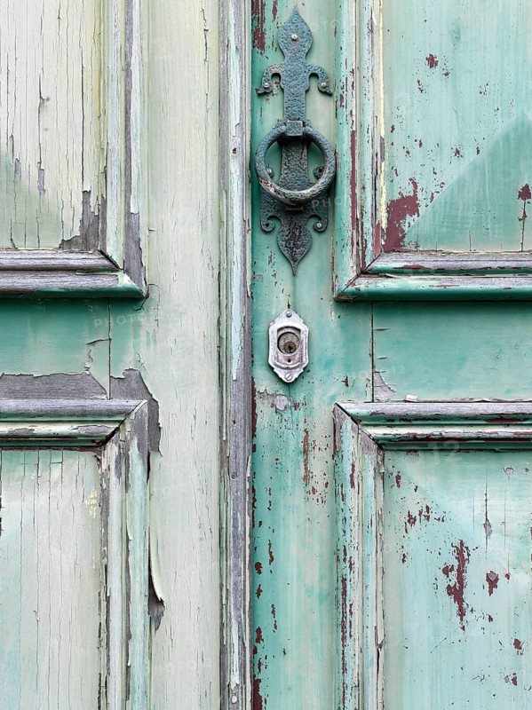 Wooden door detail