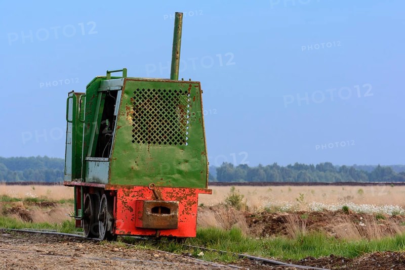 Bog railway for the transport of peat in the Goldenstedter Moor