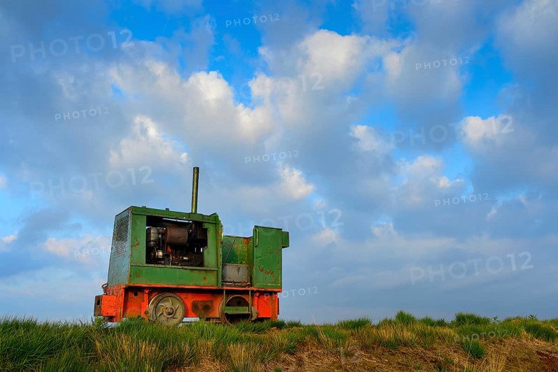 Bog railway in the moor