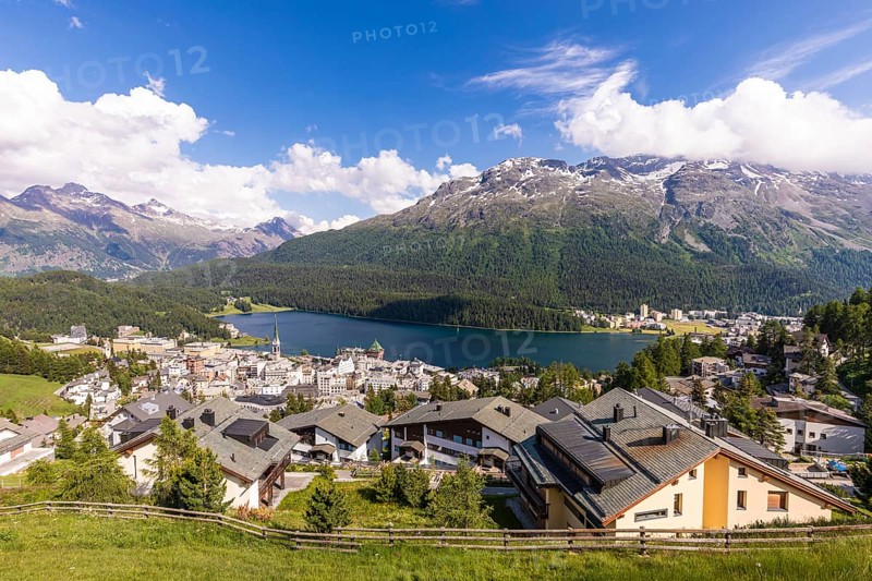 St. Moritz-Dorf and Lake St. Moritz