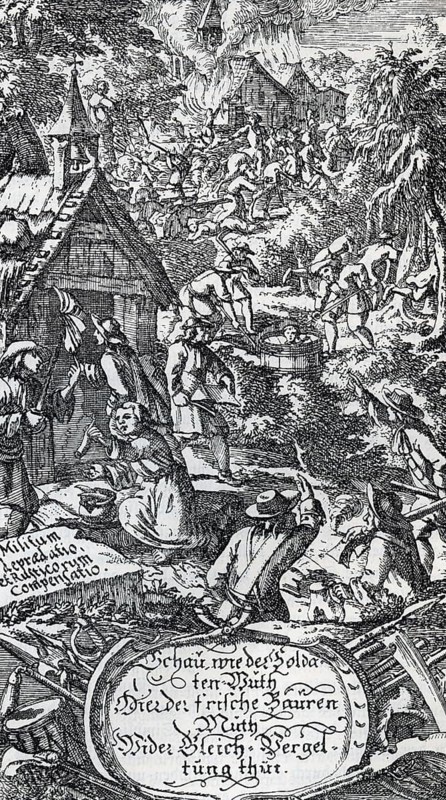Looting scene