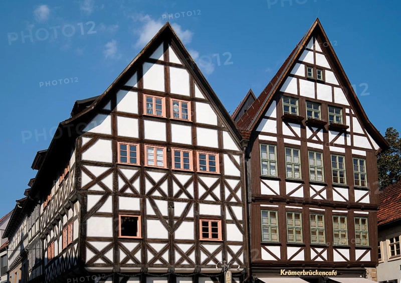 Historic half-timbered houses near the Krämerbrücke