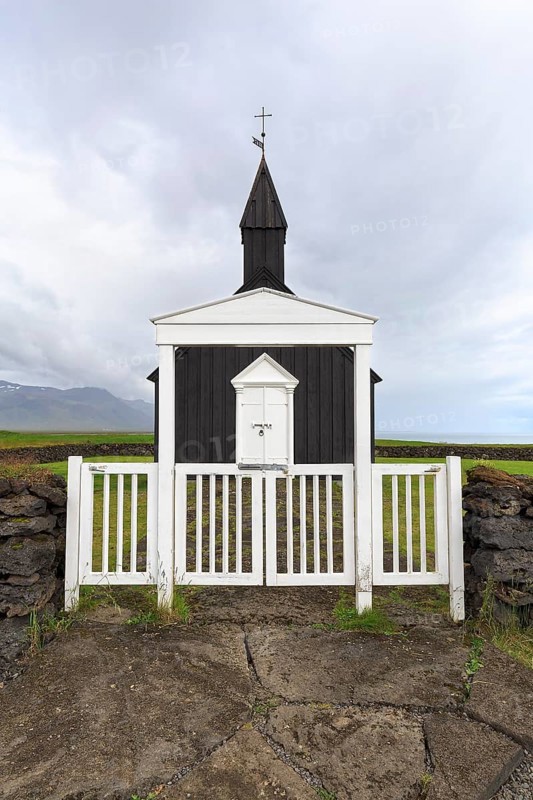 White wooden entrance gate