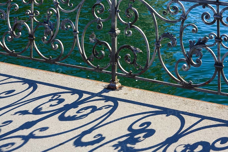 Detail of bridge railing