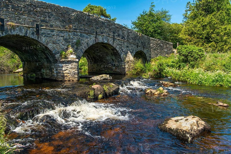 Historic bridge over the East Dart River
