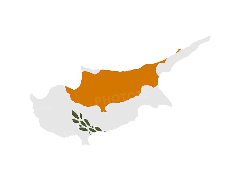 Flag in form form of the geographical country