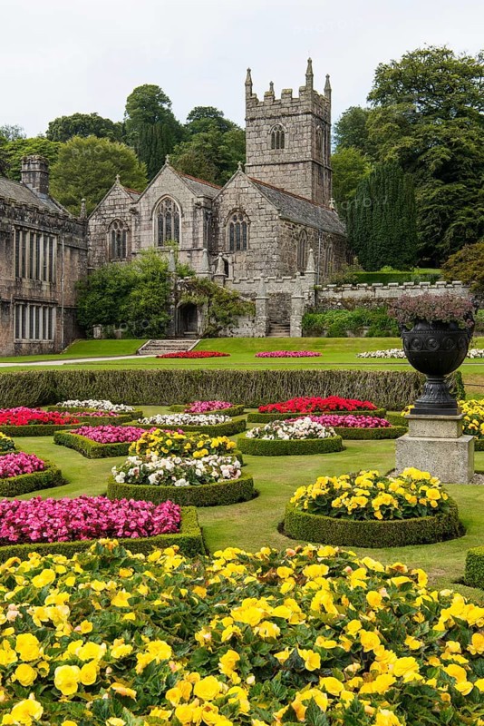Victorian Lanhydrock House with gardens