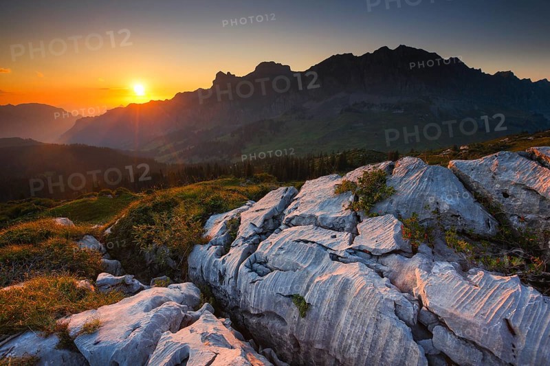 Karst landscape at the Pragelpass