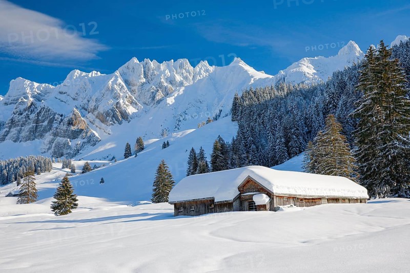 Alpstein massif with Saentis