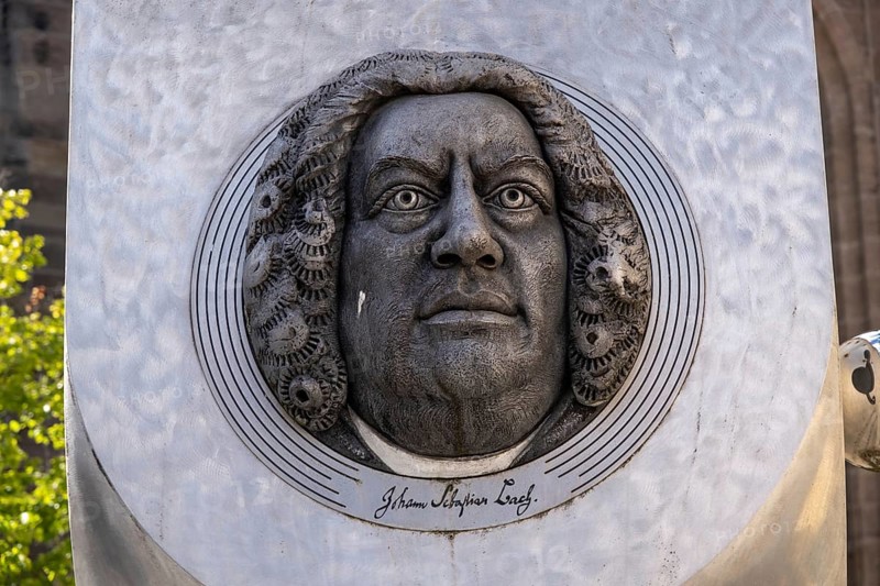 Bach column by Juergen Goertz in Ansbach