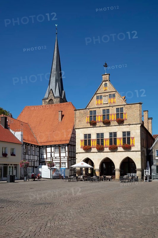 Parish church St. Christophorus and old town hall