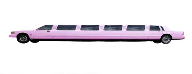 Purple stretch limousine