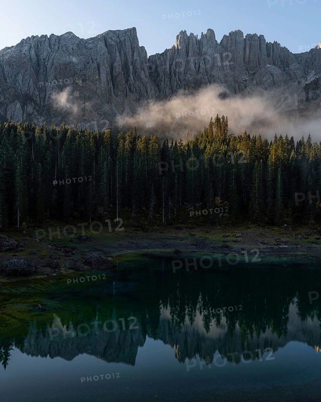 Sunrise with a view of the Karersee