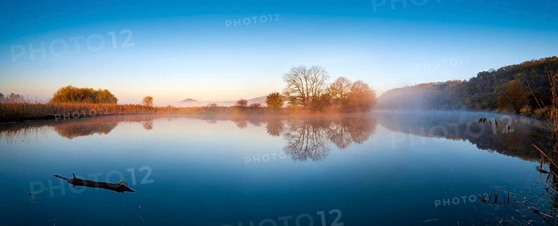 Saalealtarm with morning fog