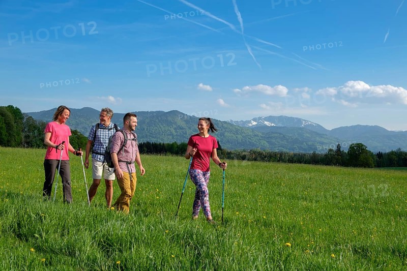 Group hiking