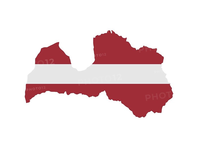 Flag in form form of the geographical country