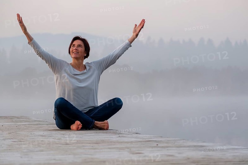 Woman at a jetty