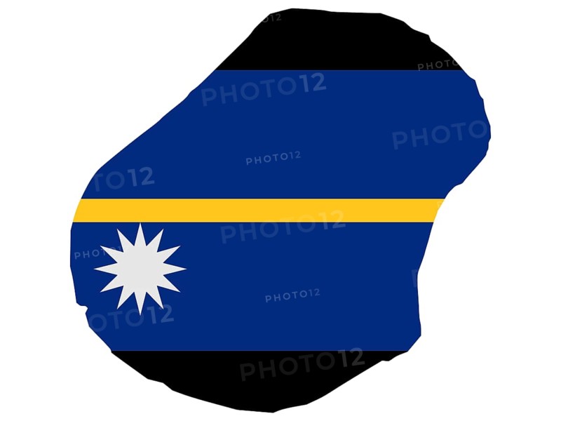 Flag in form form of the geographical country