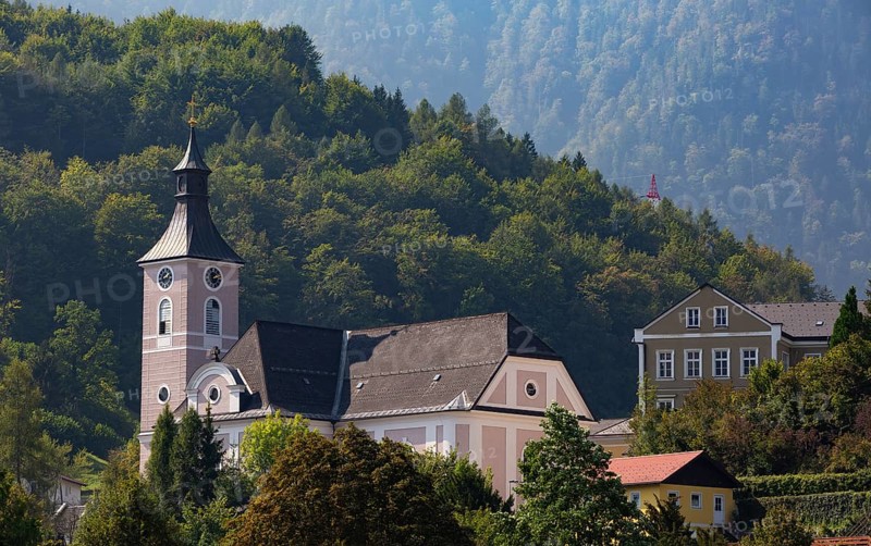 Parish church Ebensee am Lake Traun