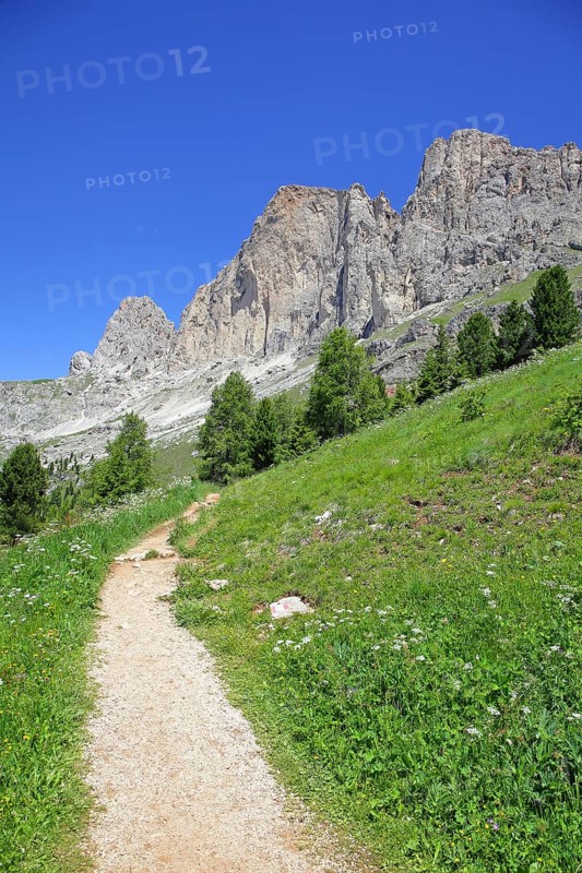 Mountain massif with mountain landscape
