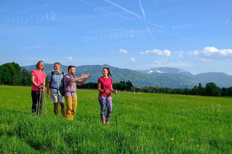 Group hiking