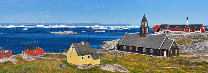 Zion Church and Hospital in Disko Bay