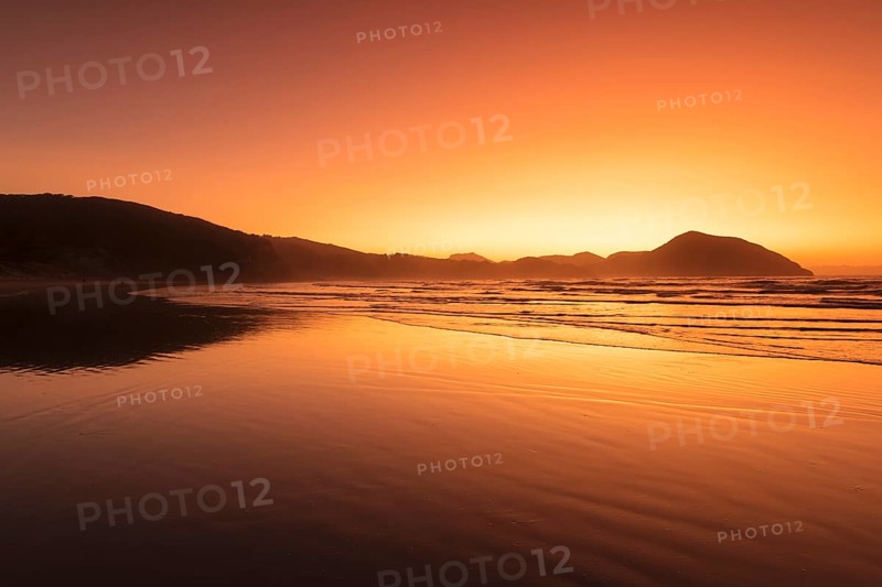 Wharariki Beach at sunset