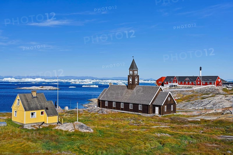 Zion Church and Hospital in Disko Bay