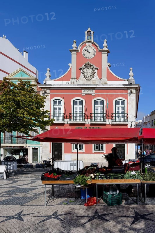 Fruit and vegetable stalls in the daily farmer's market