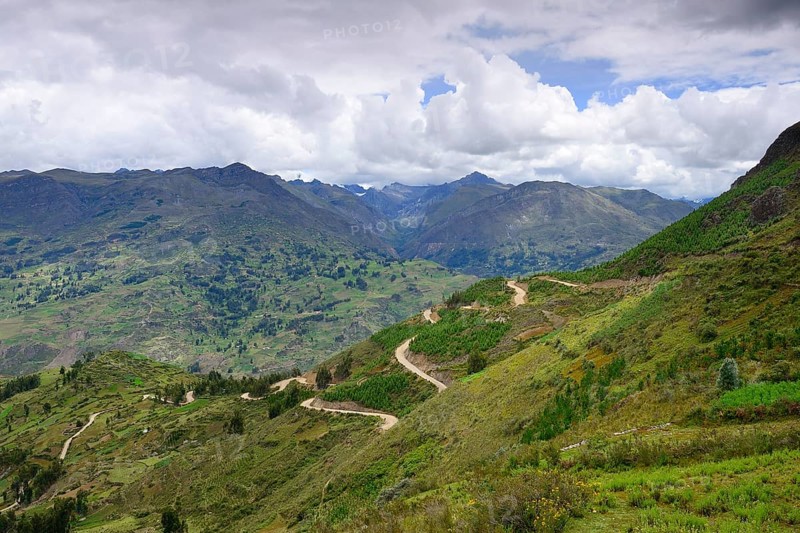 Winding mountain road