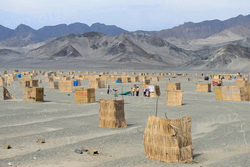 Huts of squatters
