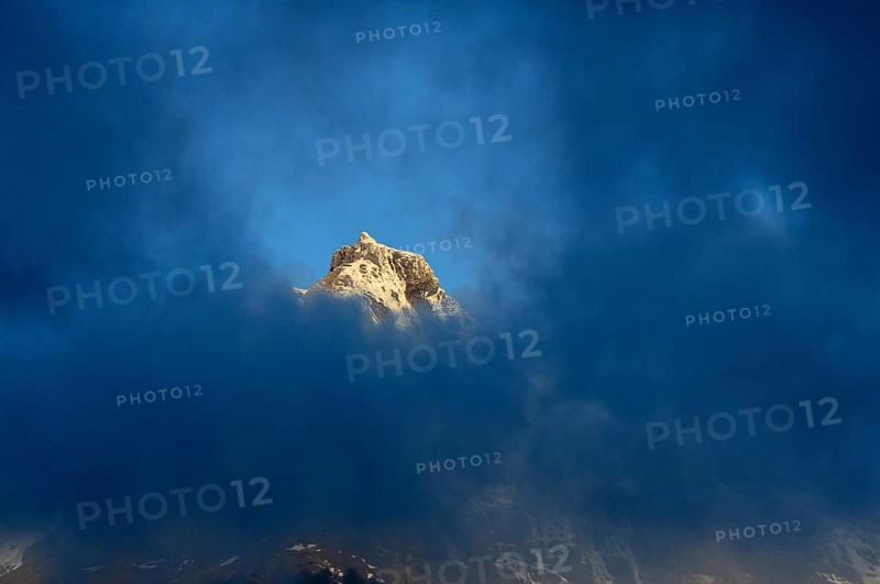 Cloud atmosphere at the summit Dent Favre