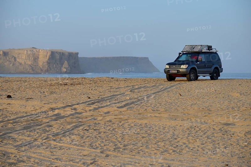 Off-road vehicle at Supay Beach
