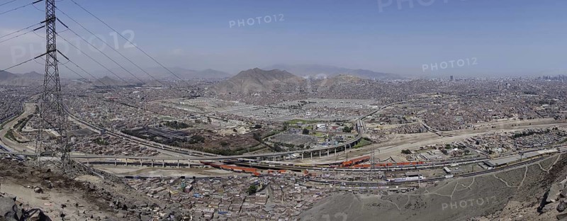 View from the Cerro San Cristobal viewpoint to the capital