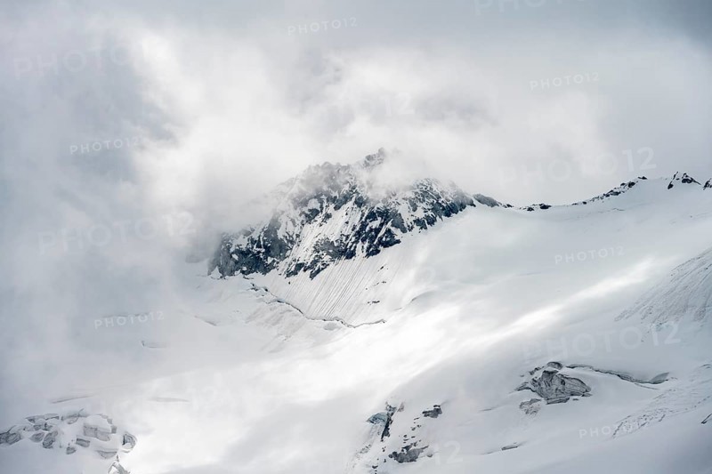 Rugged mountain peaks