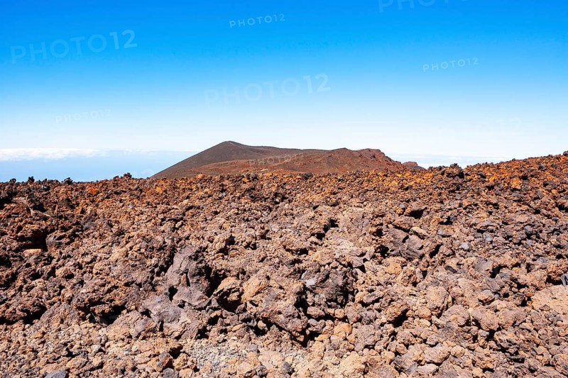 Volcanic landscape at the foot of the Pico Viejo