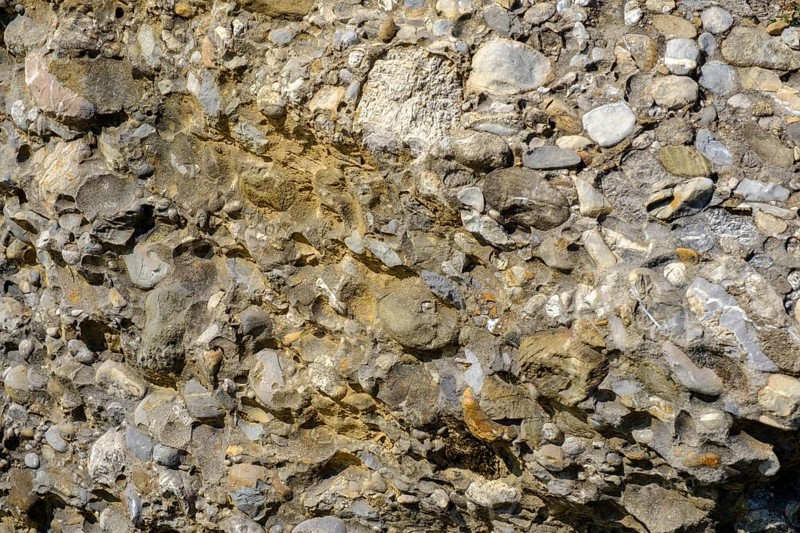 Nagelfluh rock