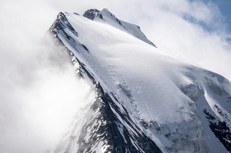Rugged mountain peaks