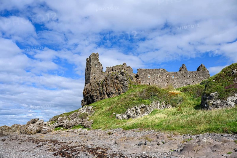 The ruins of Dunure Castle on the Firth of Clyde
