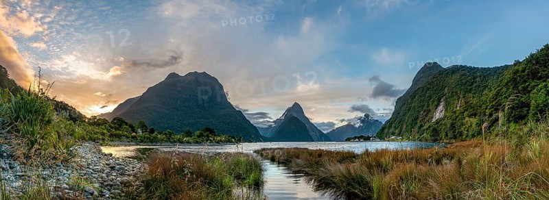Mitre Peak and Mount Philipps