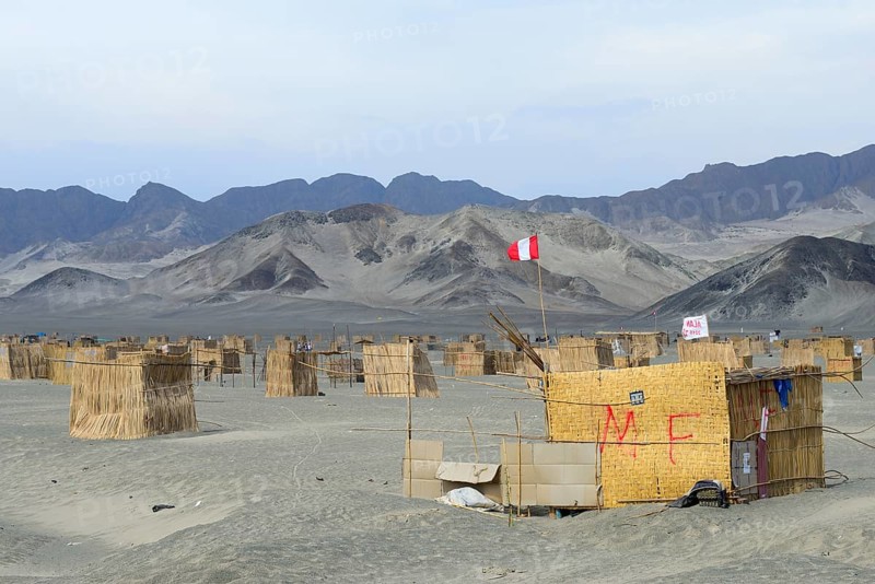 Huts of squatters
