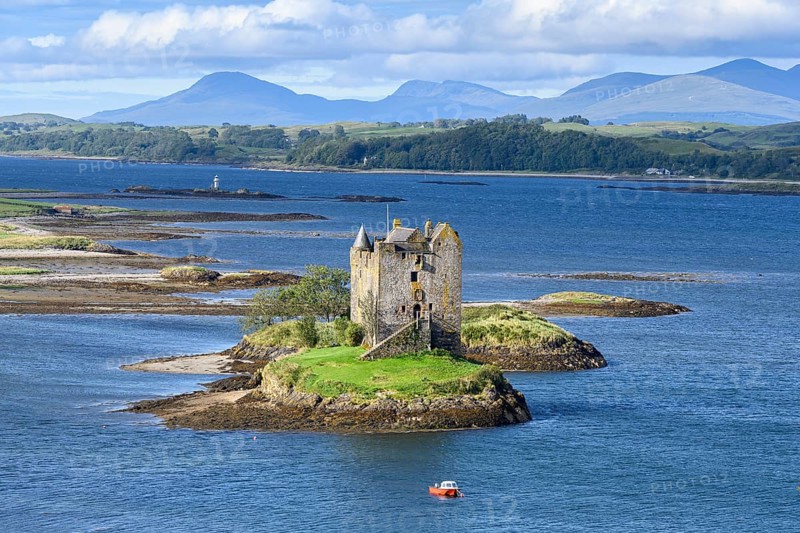 Castle Stalker in Loch Laich