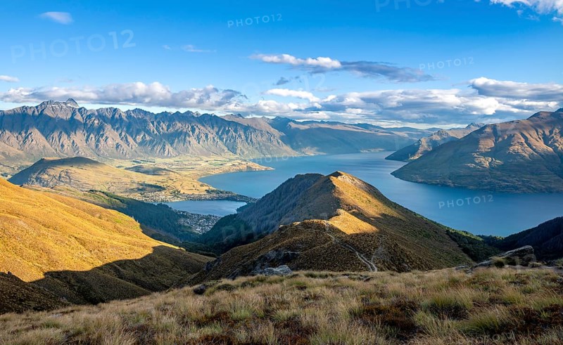 View of Lake Wakatipu and Mountain Range The Remarkables