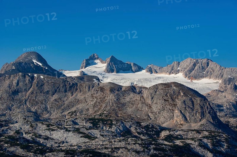 View to the Hallstatt Glacier and High Dachstein