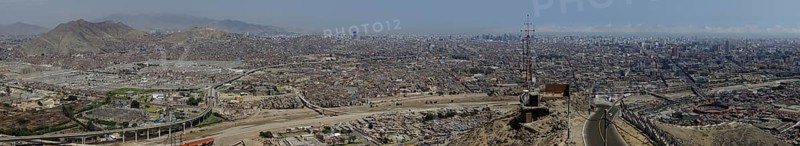View from the Cerro San Cristobal viewpoint to the capital