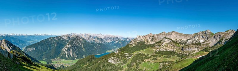 View of the Rofan mountains and Achensee